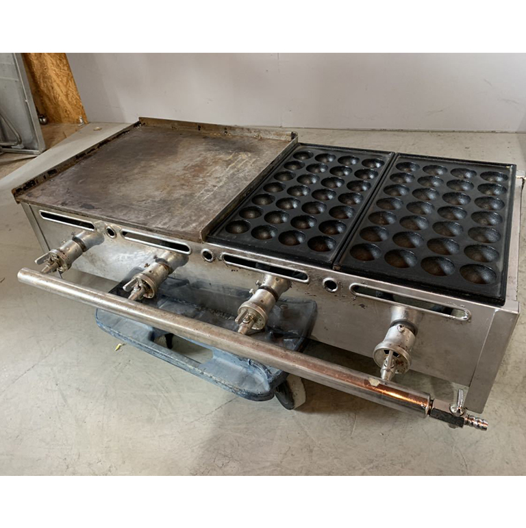 鉄板焼器 たこ焼き器 コンビ たこ焼き機 LPガス プロパンガス 屋台 