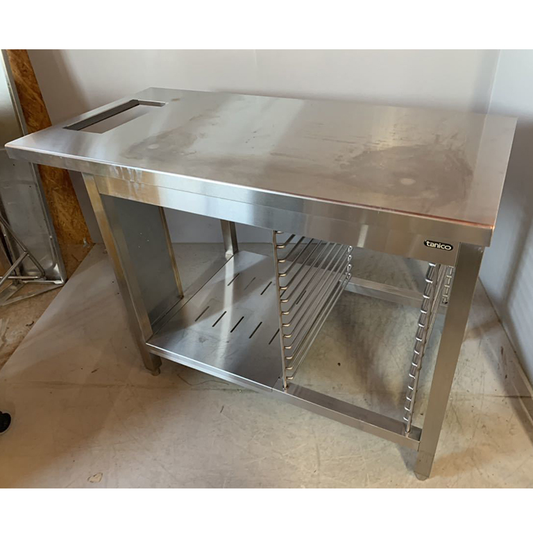 ステンレス作業台 調理台 オーブン架台 美品 タニコー スチコン  