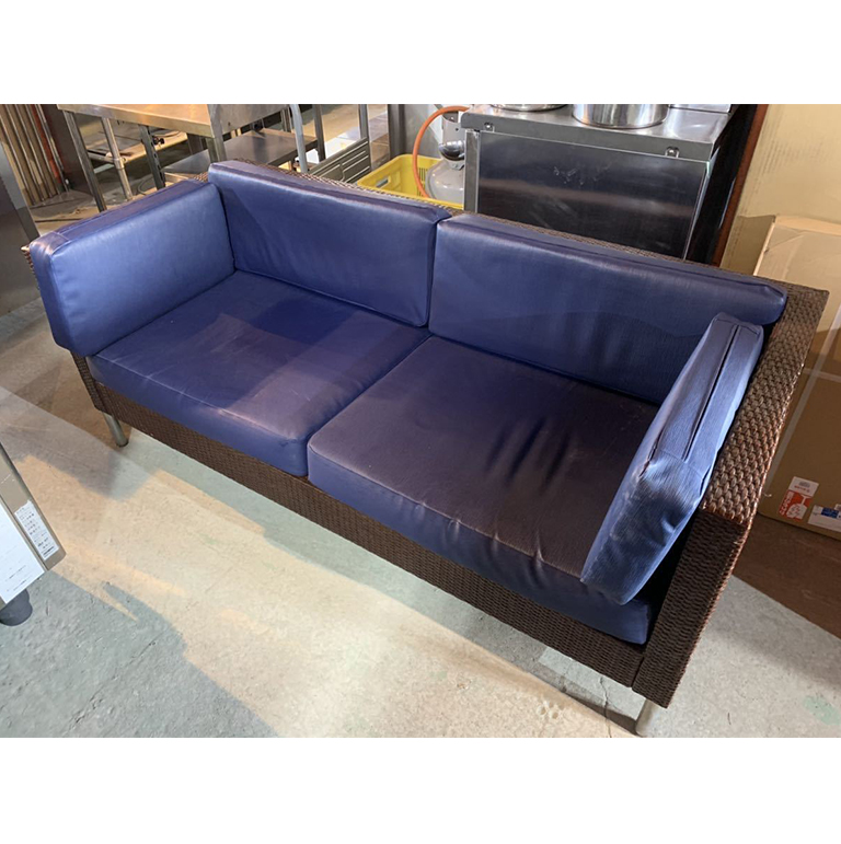 店舗ソファー 中古美品 2人掛けソファ 待合 籐 | ネクスト厨機 | 兵庫 