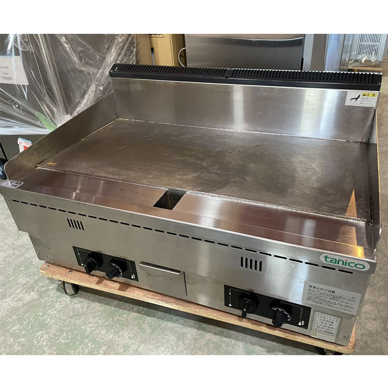 TGG-90N タニコー ガスグリドル 中古美品 グリドル 業務用 鉄板焼 LP 