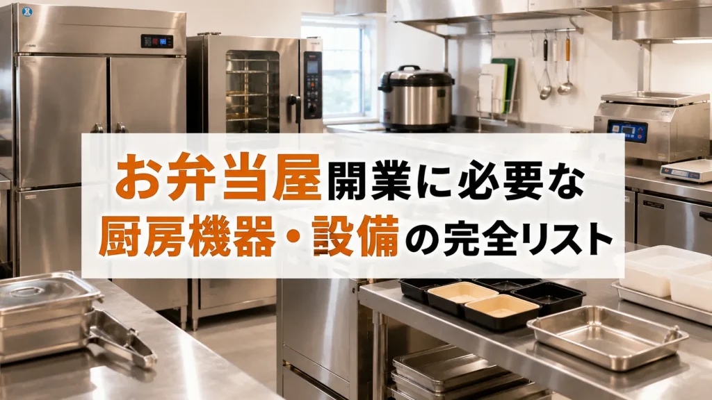 お弁当屋の開業に必要な厨房機器｜費用相場や設備の選び方・レイアウト・コスト削減まで